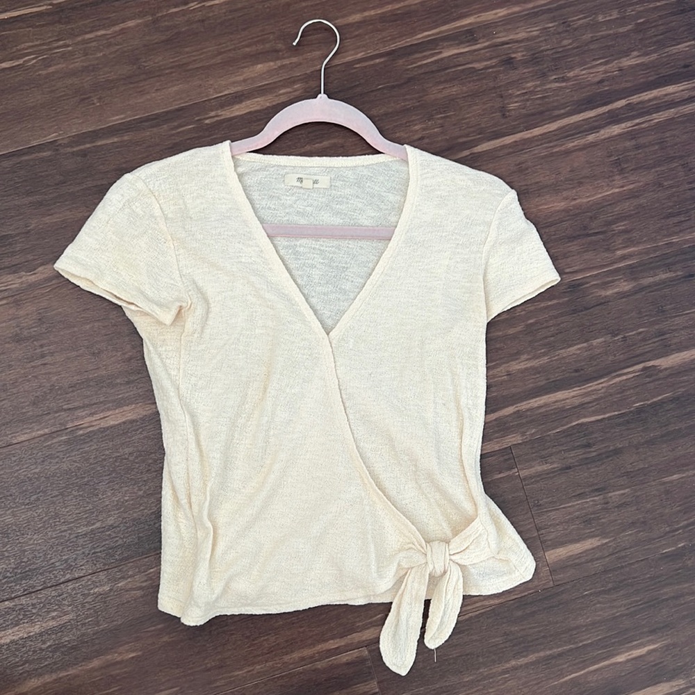 Madewell white short sleeve top